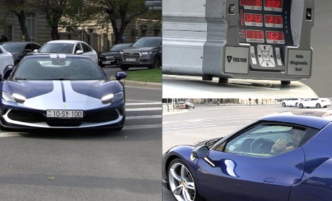 Reyddə saxlanılan 850 minlik “Ferrari” kimindir? - VİDEO