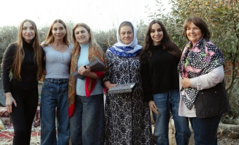 Leyla Əliyeva, Arzu Əliyeva və Alena Əliyeva Lənkəranda fermer təsərrüfatı ilə tanış oldu - FOTO