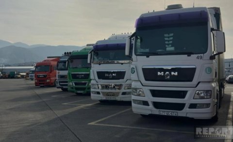 Gürcüstan 20 gündür Azərbaycan "TIR"larını gömrükdən buraxmır - FOTO