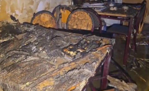 Binəqədidə kafedə partlayış: 3 nəfər xəsarət aldı - VİDEO