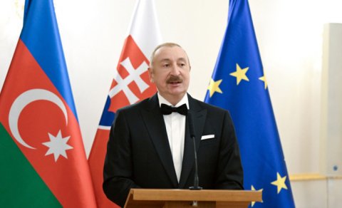 Prezident: Azərbaycanla Slovakiya əsrlər boyu böyük imperiyaların tərkibində olub