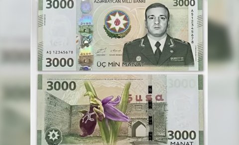 Üzərində Polad Həşimovun şəkli olan 3 minlik əsginas saxtadır