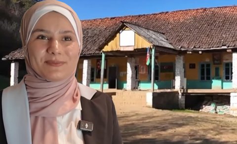 Kəndinə ilk ali təhsilli qadın kimi qayıtdı... - VİDEO