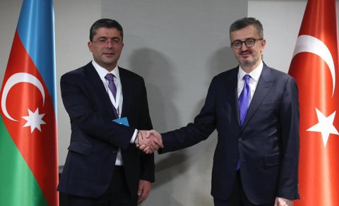 Əhməd İsmayılov Burhanettin Duranla görüşdü - FOTO