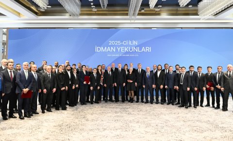 Prezident ilin idman yekunlarına həsr olunan mərasimdə iştirak etdi - YENİLƏNİB
