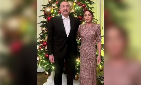 Mehriban Əliyeva Yeni ilin ilk günündə İlham Əliyevlə fotosunu paylaşıb
