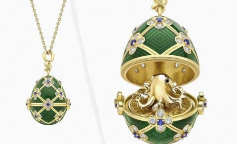 Oğru zərgərlik mağazasından çıxarmaq üçün "Faberge" yumurtasını udub