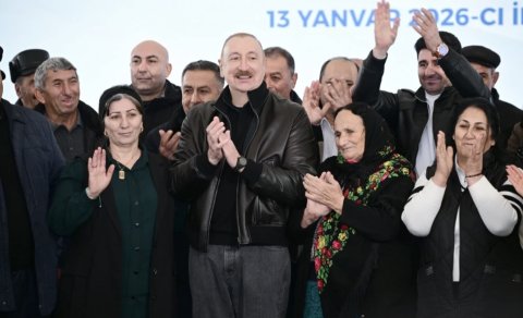 İlham Əliyev Ağdərə sakinləri ilə görüşündən paylaşım etdi