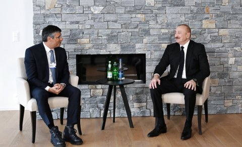 Prezident Davosda görüş keçirdi