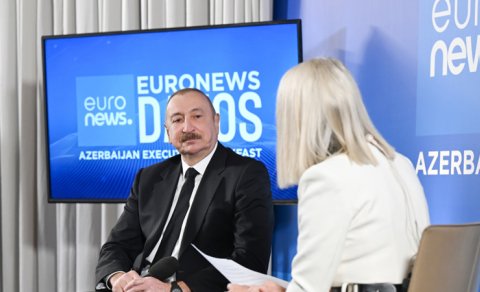 Prezident "Euronews"a müsahibə verdi - YENİLƏNİB