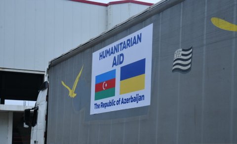 Azərbaycan növbəti dəfə Ukraynaya humanitar yardım göndərdi