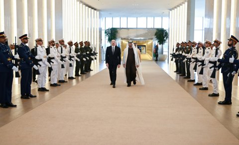 Prezidentin sosial media səhifələrində BƏƏ-yə işgüzar səfərindən video paylaşıldı