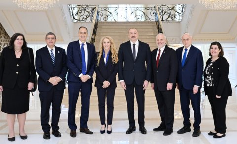 İlham Əliyev ABŞ-dan gələn daha bir nümayəndə heyətini qəbul etdi - FOTO