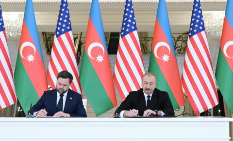 Azərbaycanla ABŞ arasında Strateji Tərəfdaşlıq Xartiyası imzalanıb
