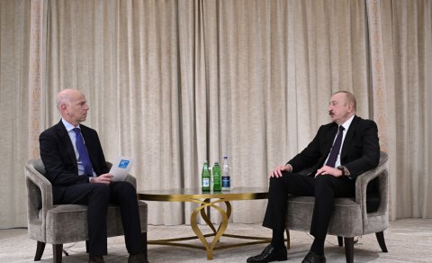 İlham Əliyev Münhendə "France 24" telekanalına müsahibə verib