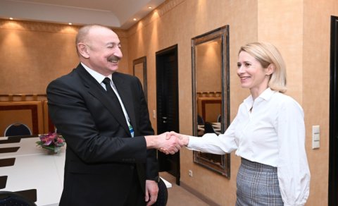 İlham Əliyev Münxendə Aİ-nin ali nümayəndəsi iə görüşüb