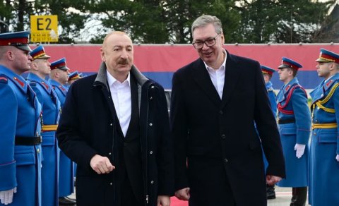 Prezidentin Serbiyaya səfəri başa çatdı - FOTO