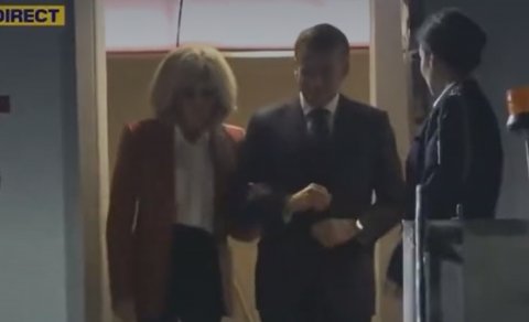 Fransız siyasətçi Makronun Hindistandakı davranışını ələ saldı - VİDEO