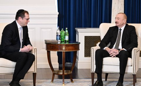 İlham Əliyev Vaşinqtonda Amerika İsrail İctimai Əlaqələr Komitəsinin icraçı direktoru və digər rəhbər heyəti ilə görüşüb