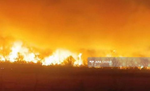 Cəbrayılda yanğın baş verib