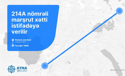 Bakıda yeni marşrut xətti işə düşüb