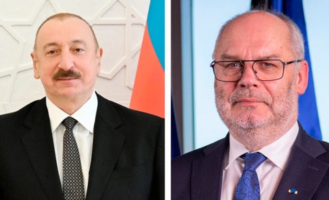 İlham Əliyev Estoniya prezidentini təbrik etdi