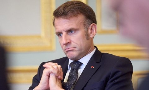 Makron: Müharibə Rusiya üçün eyni anda üç məğlubiyyət oldu