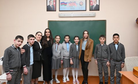 Leyla və Alena Əliyevalar Qubada - FOTOLAR