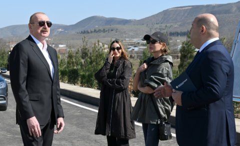 Prezident ailə üzvləri ilə Xocavənd və Xocalıya səfər edib - YENİLƏNİB