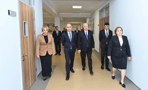 Elm və təhsil naziri Sumqayıtda təhsil müəssisəsində olub