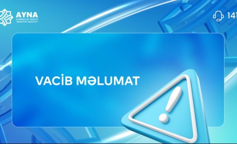 AYNA-dan vacib açıqlama