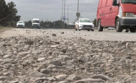 Maştağada "ölüm tələsi": Sürücülər hər gün qəza riski ilə üzləşirlər - VİDEO