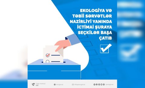 Ekologiya və Təbii Sərvətlər Nazirliyi yanında İctimai Şuraya seçkilər başa çatıb