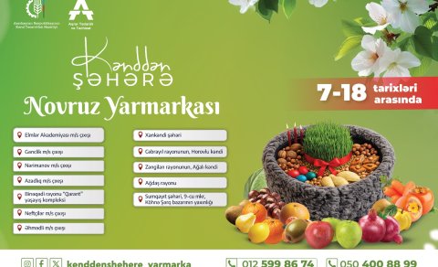 &ldquo;Kənddən Şəhərə&rdquo; Novruz yarmarkaları başlayır
