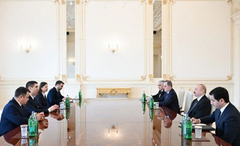 Prezident Moldovanın Baş nazirinin müavinini qəbul etdi - FOTO