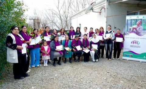 AFAQ layihəsi çərçivəsində Füzulidə qadın fermerlərə avadanlıqlar təqdim olunub