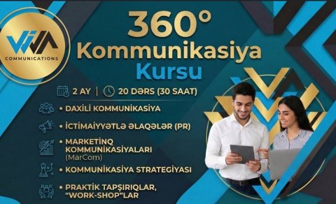 PR və MarCom üzrə yeni kurs - "360 dərəcə Kommunikasiya" başlayır