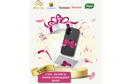 "Fino"dan "Apple" qazanmaq şansı!" lotereyasının final tirajı keçirilib