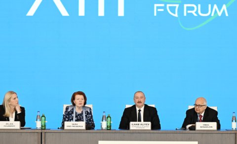 Prezident XIII Qlobal Bakı Forumunun açılış mərasimində çıxış etdi - YENİLƏNİB