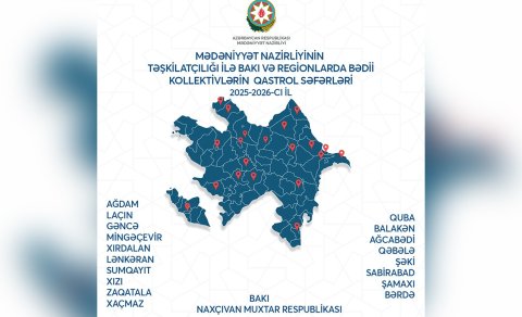 İlk dəfə Bakı və regionları əhatə edən genişmiqyaslı mədəni qastrol proqramı həyata keçiriləcək