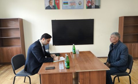 Aqrar Sığorta Fondunun İdarə Heyətinin sədri Xocavənddə vətəndaşları qəbul edib