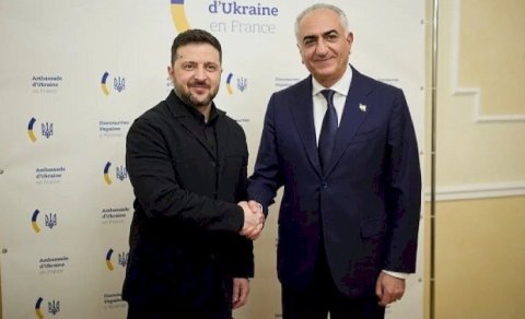 Zelenski Pəhləvi ilə görüşdü