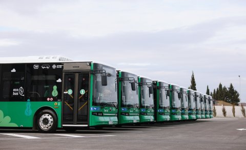 Elektrikli avtobuslar istifadəyə verildi