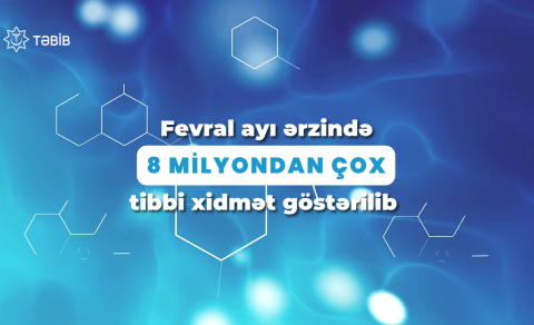 Fevral ayı ərzində 8 milyondan çox tibbi xidmət göstərilib