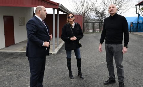 Prezident və birinci xanım Xocavəndin Xanoba kəndində olub - YENİLƏNİB