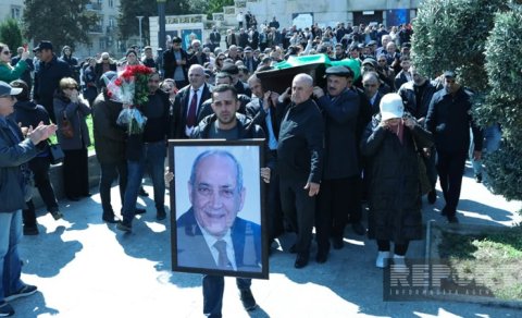 Rasim Balayev dəfn edildi - FOTO