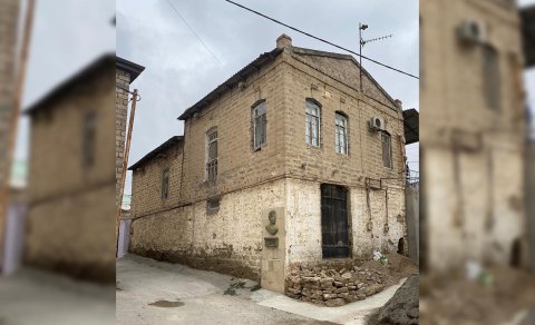 Bakıxanovun doğulduğu evin bir hissəsi uçdu (VİDEO)