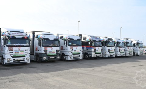 Prezidentin tapşırığı ilə İrana növbəti humanitar yardım yola salındı - FOTO