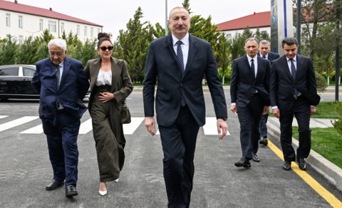 Prezident Milli Aviasiya Akademiyasında Beynəlxalq Təlim Mərkəzinin açılışında iştirak etdi - FOTO