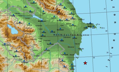 Xəzər dənizində daha bir zəlzələ oldu